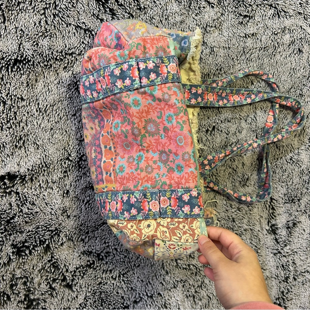 Floral Patchwork Tote Bag - Multicolor - image 5